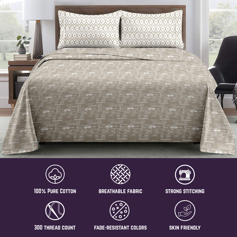 Tribal Weave - Brown 300TC