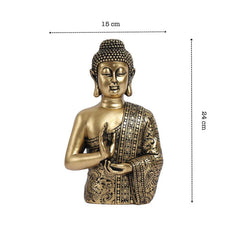 Golden Serene Buddha Figurine