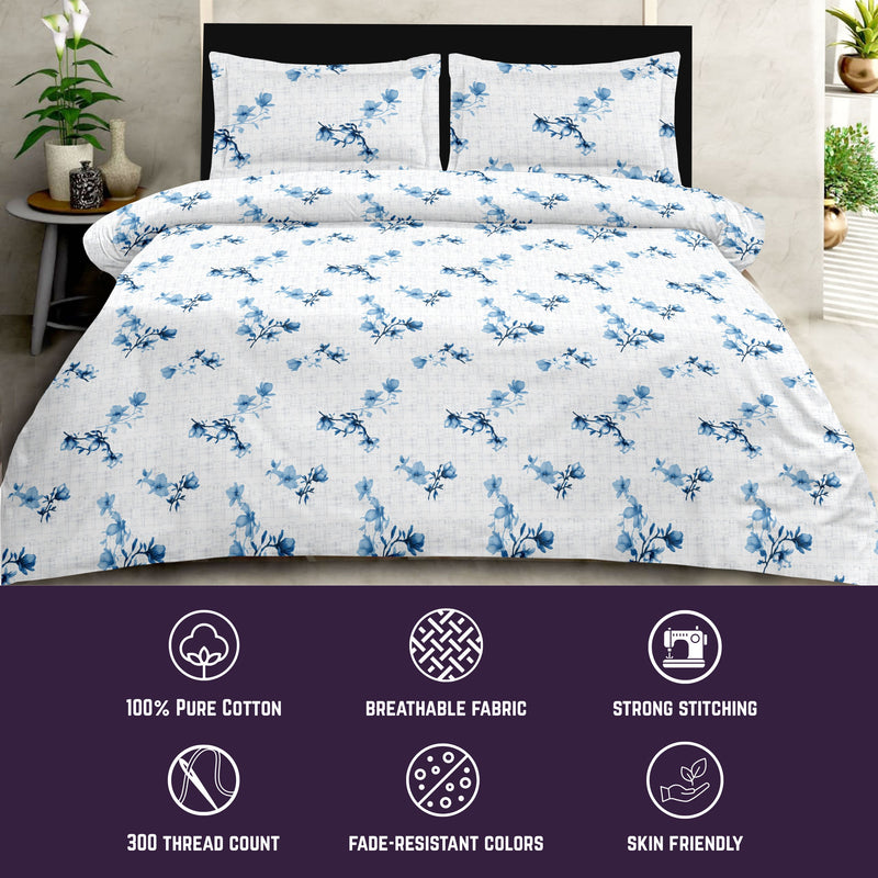 Petal Drift - Blue 300TC