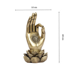 Gold Buddha Lotus Palm