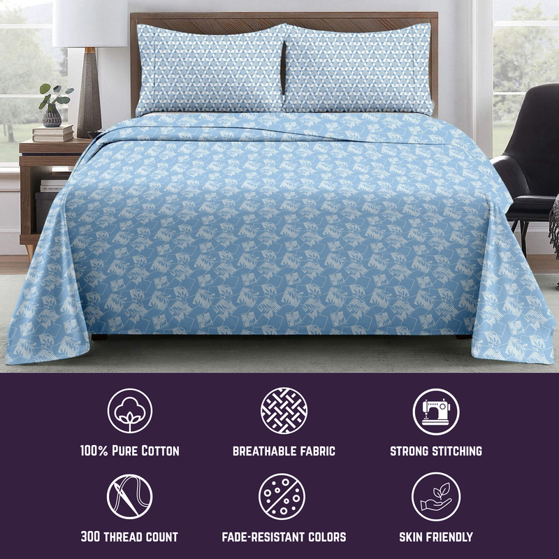 Urban Leaf - Sky Blue