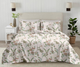 Pastel Garden King Bedsheet Set | 300 TC | 100% Pure Cotton | 2 Pillow Covers | Light Pink