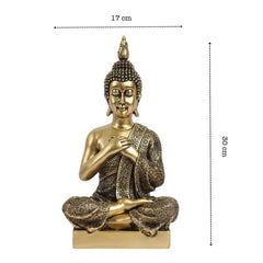 Golden Joyful Buddha Figurine