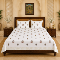 Amber Vatika Jaipuri King Size Bedsheet | 100% Pure Cotton | Anarkali Collection