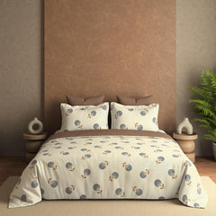Azure Shell King Bedsheet Set | 400 TC