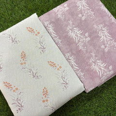 Blossom Trail Reversible Lightweight AC Dohar | Double Bed Dohar | Lavender & Ivory