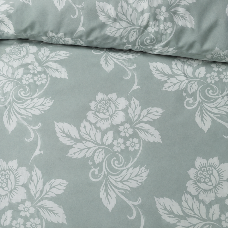 Blush Elegance King Bedsheet Set | 300 TC | 100% Pure Cotton | Light Turquoise