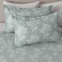 Blush Elegance King Bedsheet Set | 300 TC | 100% Pure Cotton | Light Turquoise