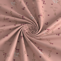 Breeze Garden Bedsheet Set | 600 TC | 100% Satin Cotton | Pink