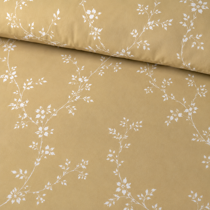 Champagne Vine King Bedsheet Set | 300 TC | 100% Pure Cotton