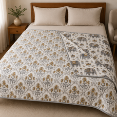 Bagh-E-Gaj Reversible Lightweight AC Dohar | Double Bed Dohar