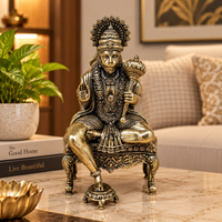Lord Hanuman with Gada Brass Idol | 5.5