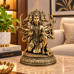 Panchmukhi Hanuman Divine Brass Idol | 5" | 100% Brass