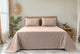 Classic Royale King Bedsheet Set | 400 TC | 100% Satin Cotton | 2 Pillow Covers | Blush