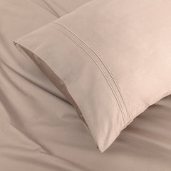 Classic Royale King Bedsheet Set | 400 TC | 100% Satin Cotton | 2 Pillow Covers | Blush