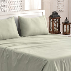 Classic Royale King Bedsheet Set | 400 TC | 100% Satin Cotton | 2 Pillow Covers | Pearl