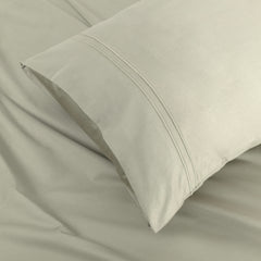 Classic Royale King Bedsheet Set | 400 TC | 100% Satin Cotton | 2 Pillow Covers | Pearl