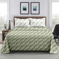 Dual Harmony King Bedsheet Set | 300 TC | 100% Pure Cotton | Green