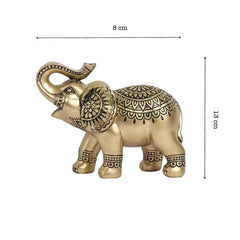 Golden Elephant Figurine