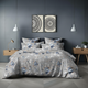 Floral Hush King Bedsheet Set | 400 TC | 100% Pure Cotton | 2 Pillow Covers | Grey