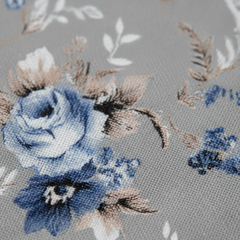 Floral Hush King Bedsheet Set | 400 TC | 100% Pure Cotton | 2 Pillow Covers | Grey