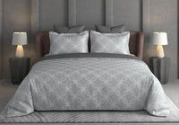 Halo Weave Bedsheet Set | 600 TC | 100% Satin Cotton | Grey