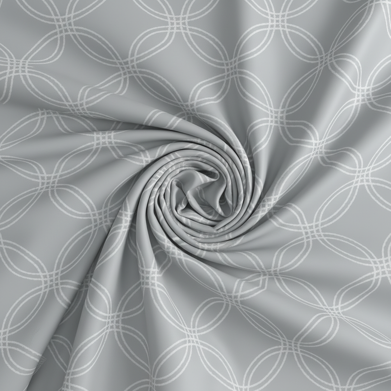 Halo Weave Bedsheet Set | 600 TC | 100% Satin Cotton | Grey
