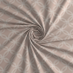 Halo Weave Bedsheet Set | 600 TC | 100% Satin Cotton | Soft Mocha