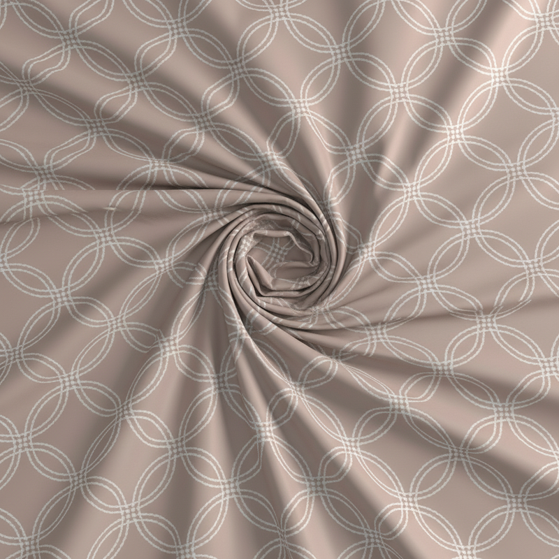 Halo Weave Bedsheet Set | 600 TC | 100% Satin Cotton | Soft Mocha
