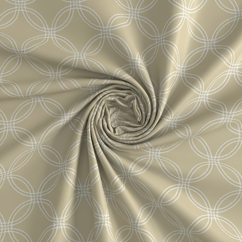 Halo Weave Bedsheet Set | 600 TC | 100% Satin Cotton | Warm Beige