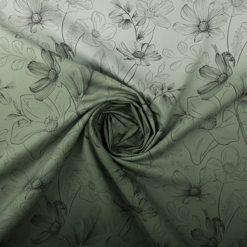 Hushed Horizon King Bedsheet Set | 400 TC | 100% Pure Cotton | 2 Pillow Covers | Sage Green