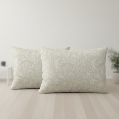 Ivory Blossom King Bedsheet Set | 400 TC | 100% Pure Cotton | 2 Pillow Covers