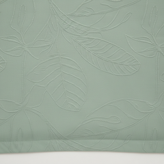 Jacquard Elysian Leaves King Bedsheet Set | 300 TC | 100% Pure Cotton | 2 Pillow Covers