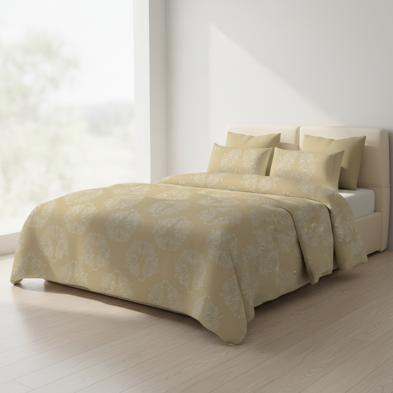 Majestic Weave King Bedsheet Set | 400 TC | 100% Pure Cotton | 2 Pillow Covers