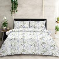 Meadow Calm King Bedsheet Set | 300 TC | 100% Pure Cotton | Green