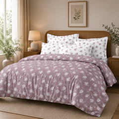 Petal Charm King Bedsheet Set | 400 TC