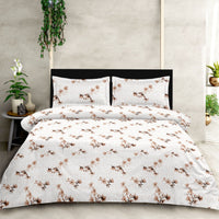 Petal Drift King Bedsheet Set | 300 TC | 100% Pure Cotton | Autumn