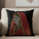 Rajasthani Queen Embellished Cushion Cover - 16x16