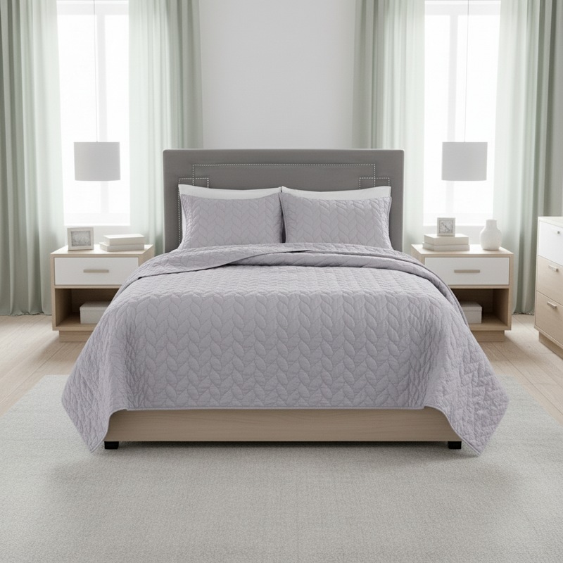 Sanctum Imperial - Muted Purple Bed Cover 300TC