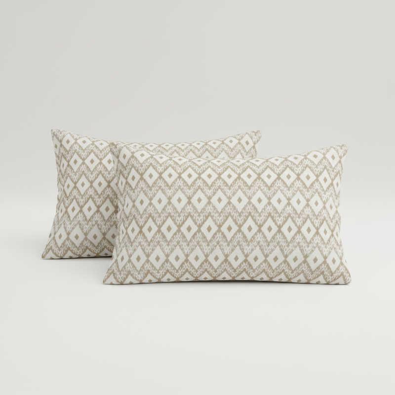 Tribal Weave King Bedsheet Set | 300 TC | 100% Pure Cotton | Brown