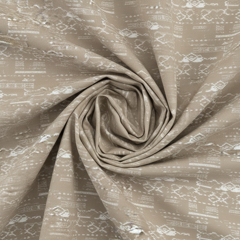 Tribal Weave King Bedsheet Set | 300 TC | 100% Pure Cotton | Brown