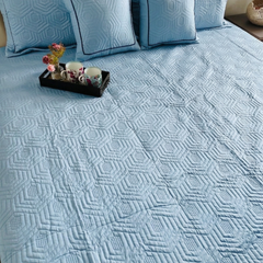 Sanctum Sovereign - Sky Blue Bed Cover 300TC