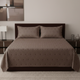 Jacquard Diamond Muse King Bedsheet Set | 300 TC | 100% Pure Cotton | 2 Pillow Covers