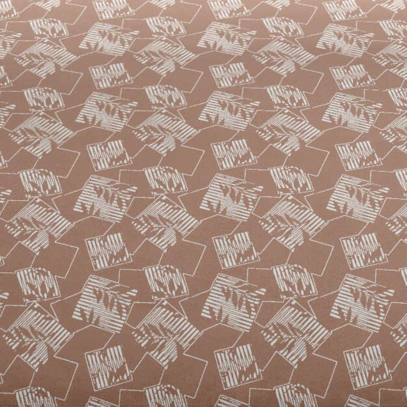 Urban Leaf King Bedsheet Set | 300 TC | 100% Pure Cotton | Peach