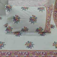Raj Gubal Jaipuri King Size Bedsheet | 200 TC Percale | 100% Pure Cotton