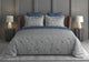 Breeze Garden King Bedsheet Set | 600 TC | 100% Satin Cotton | 2 Pillow Covers | Grey