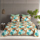 Floral Haven King Bedsheet Set | 210 TC | 100% Pure Cotton | 2 Pillow Covers | Autumn