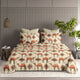 Royal Caravan King Bedsheet Set | 210 TC | 100% Pure Cotton | 2 Pillow Covers | Sandstone