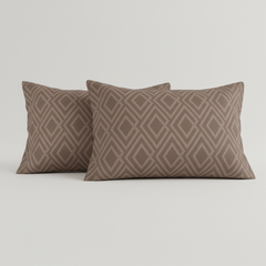 Jacquard Diamond Muse King Bedsheet Set | 300 TC | 100% Pure Cotton | 2 Pillow Covers