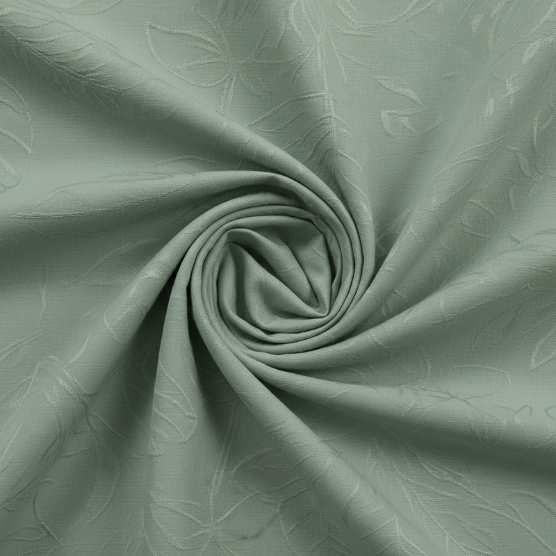 Jacquard Elysian Leaves King Bedsheet Set | 300 TC | 100% Pure Cotton | 2 Pillow Covers